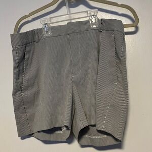 Banana Republic Black and White Striped Shorts size 12